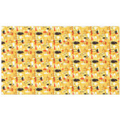 Nappe Style abstrait jaune et noir moderne (Devant (Horizontal))
