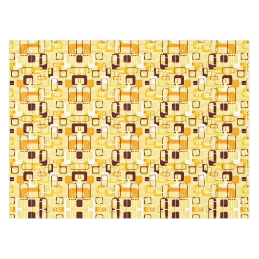 Nappe Style abstrait jaune et noir moderne (Devant (Horizontal))