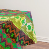 Nappe Style Aztèque Vert Tan Brown (In Situ)