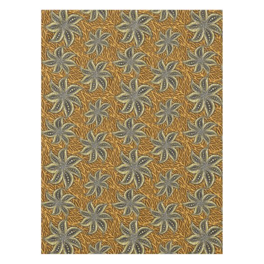 Nappe Style Batik Floral Abstrait africain (Devant)