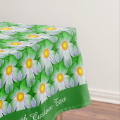 Nappe Style Blanc Motif Vert Personnalisé (In Situ)