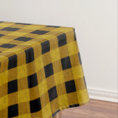 Nappe Style Bûcheron - tissu jaune + vos idées (In Situ)
