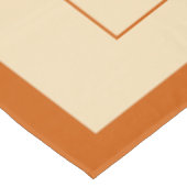 Nappe Style campagnard, orange brûlé, coton neutre (Angle)
