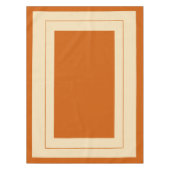 Nappe Style campagnard, orange brûlé, coton neutre (Devant)