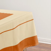 Nappe Style champêtre, orange brûlé, coton neutre (In Situ)