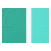 Nappe Style de bloc de couleur Turquoise blanc turquoise (Devant (Horizontal))
