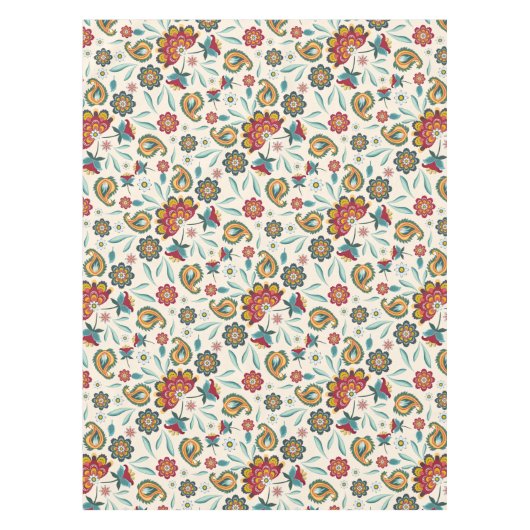 Nappe Style floral d'Indonésien de Boho de batik (Devant)