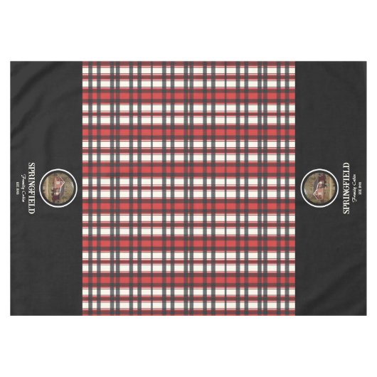 Nappe Style Foyer Rouge Personnalisé (Devant (Horizontal))