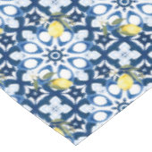 Nappe style italien, méditerranéen, majolica, citron, (Angle)