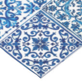 Nappe style italien, méditerranéen, mosaïque, bleu, (Angle)