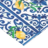 Nappe style italien, mosaïque, bleu, citron, (Angle)
