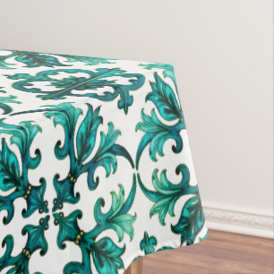 Nappe Style italien, mosaïque, vert