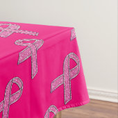Nappe Style Pailleté Ruban Rose de Sensibilisation Fuchs (In Situ)