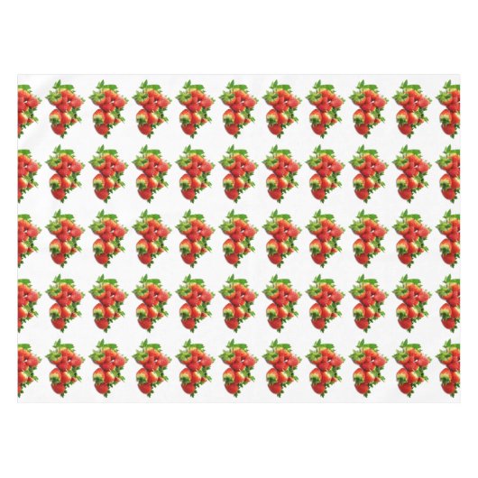 Nappe Style Pays Motif de fraise en tissu de table (Devant (Horizontal))