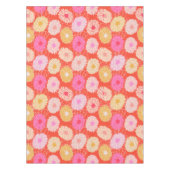 Nappe Style Retro Dahlia motifs floraux rouge rose (Devant)