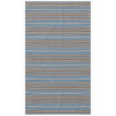 Nappe Style Sud-Ouest Bleu Brown Motif géométrique Grand (Devant)