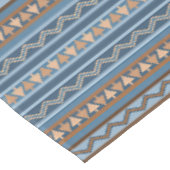 Nappe Style Sud-Ouest Bleu Brown Motif géométrique Grand (Angle)