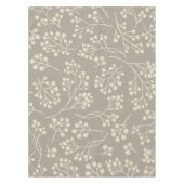 Nappe Style Taupe Floral Motif Moderne Ferme (Devant)