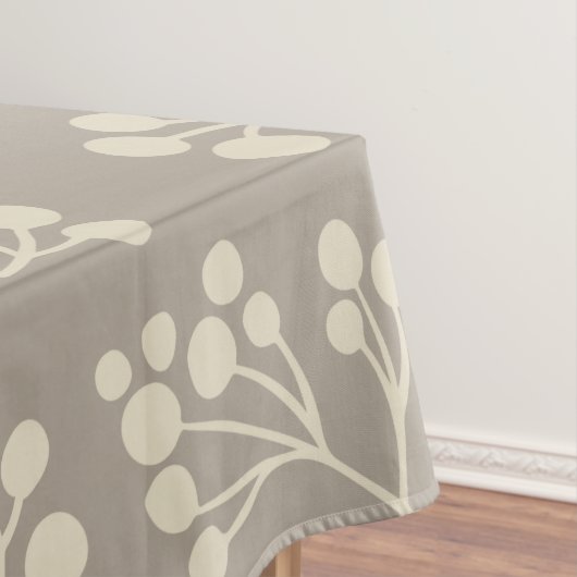 Nappe Style Taupe Floral Motif Moderne Ferme (In Situ)