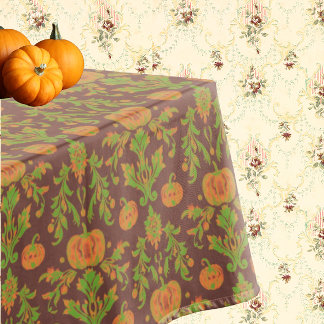 Nappe Style Vintage Automnal Citrouille de Campagne