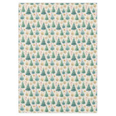 Nappe Stylish Christmas trees festive dining room decor (Devant)