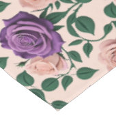 Nappe Stylized Purple Roses With Green Accents (Angle)