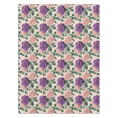 Nappe Stylized Purple Roses With Green Accents (Devant)