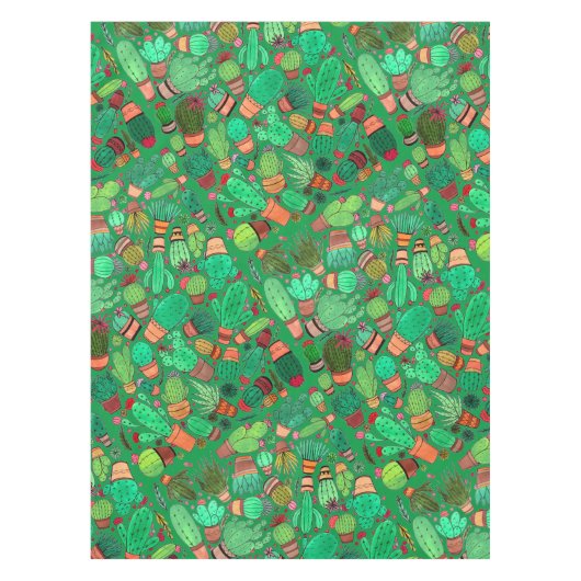 Nappe Succulent Cactus Pots Plante Vert Cactus Jardin (Devant)