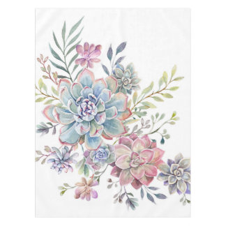 Nappe succulent d'aquarelle