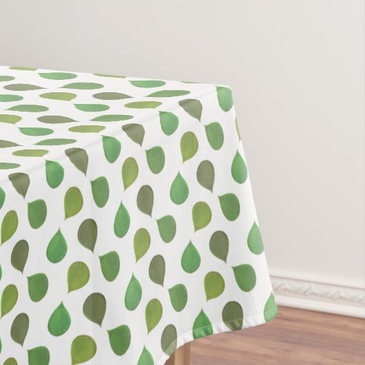 Nappe Succulent Jade Tree Feuilles verts sur blanc (In Situ)