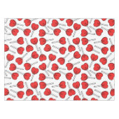 Nappe Sucettes rouges, sucettes en forme de cœur, motif (Devant (Horizontal))