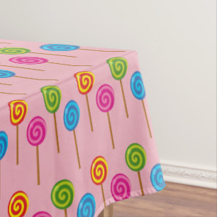 Nappe Sucettes spirales colorées assorties