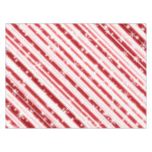 Nappe Sucre de canne avec étoiles et flocons de neige (Devant (Horizontal))