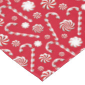 Nappe Sucre de canne d'hiver Rouge et Blanc Noël (Angle)