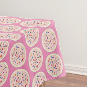Nappe Sucre rose biscuit saupoudré de fraise Frosting