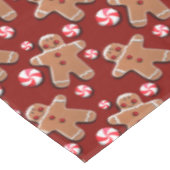 Nappe Sucreries de biscuits de pain d'épice rouges (Angle)