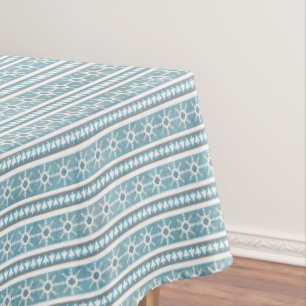 Nappe Sud-Ouest Hiver Géométrique Flocon de Neige Pin Bl