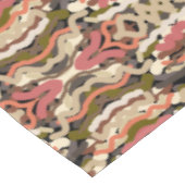 Nappe Sud-Ouest Squiggly Laid Terre Tone Abstrait (Angle)