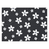 Nappe Summer Boho Black White Daisy Flowers (Devant (Horizontal))
