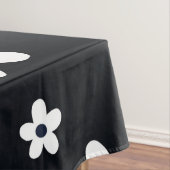 Nappe Summer Boho Black White Daisy Flowers (In Situ)