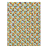 Nappe Sunflower Motif Gold Honeypeb Bees Aqua (Devant)