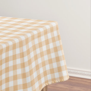 Nappe Sunkissed Citrouille   En vichy orange pâle