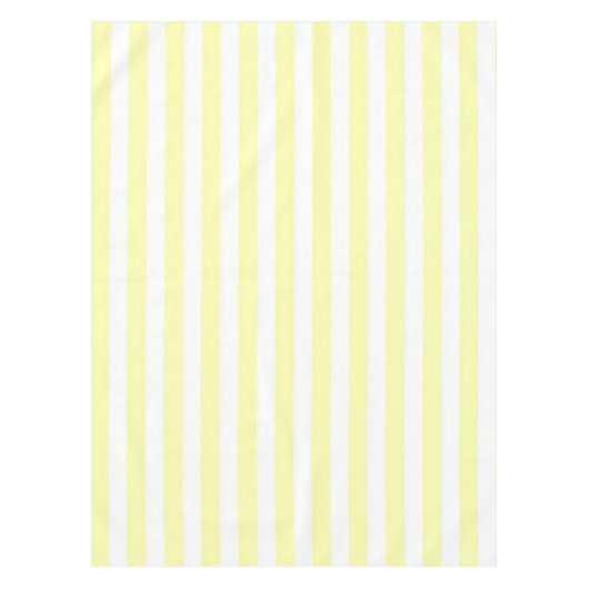 Nappe Sunny Nautical  Pastel Yellow Stripes Pattern  (Devant)