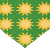 Nappe Sunshine Sun Pattern Design On Green  (Angle)