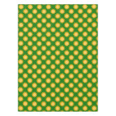 Nappe Sunshine Sun Pattern Design On Green  (Devant)