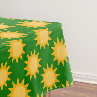 Nappe Sunshine Sun Pattern Design On Green 