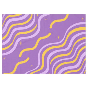 Nappe Super bande de violet jaune printemps Abstrait