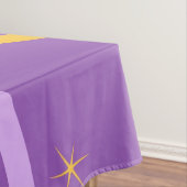 Nappe Super bande de violet jaune  printemps Abstrait (In Situ)