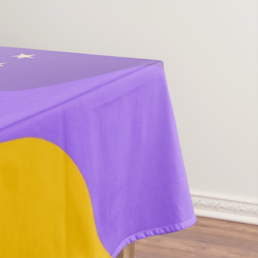 Nappe Super de rayure céleste jaune violet Abstraite (In Situ)