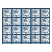 Nappe Superbe palais fleuri chinoiserie toile monogramme (Devant (Horizontal))